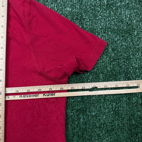 Lacoste Graphic T Shirt Men's Size 6 Red Short Sleeve Stretch Crocodile Tee - Picture 5 of 7